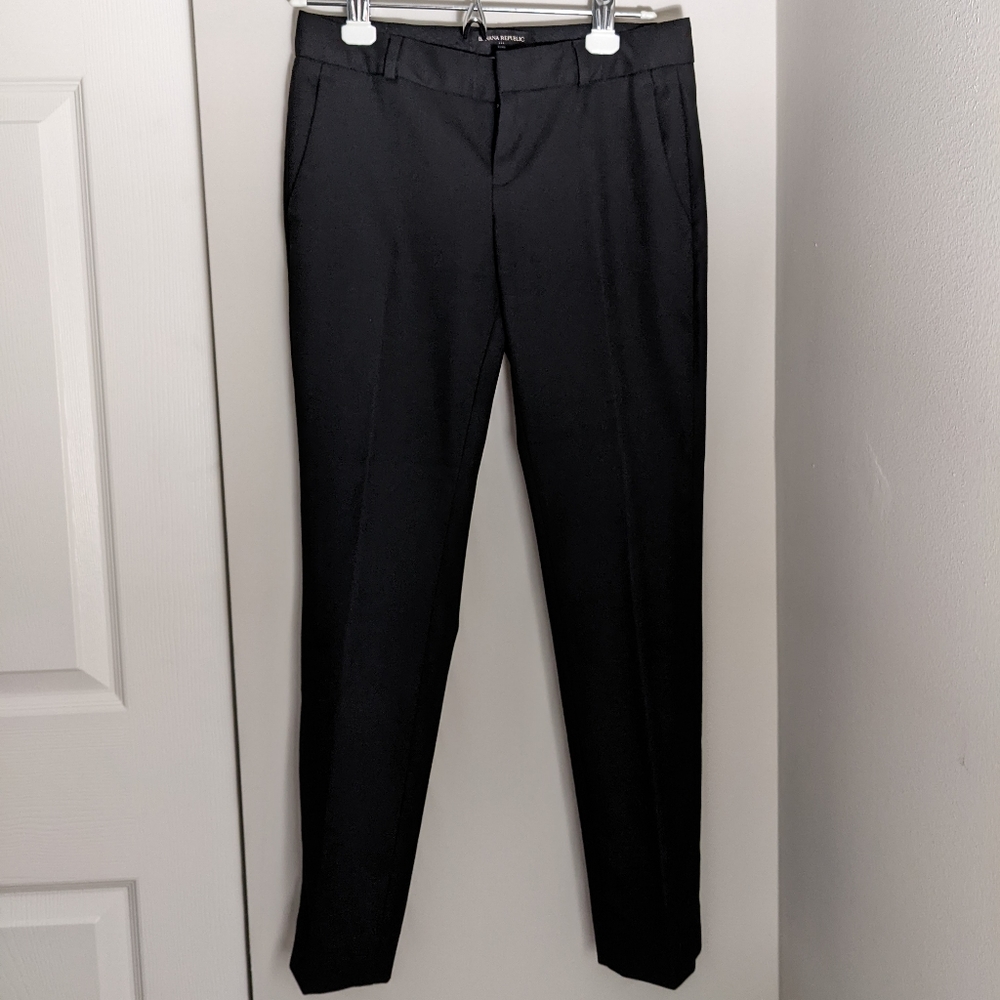 Banana Republic dress pants black 00P Ryan